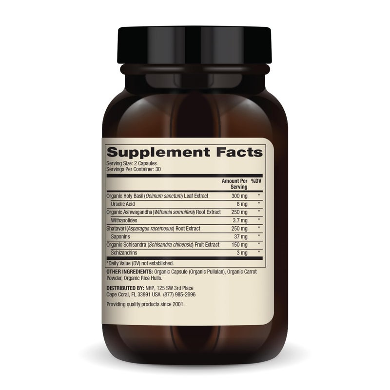 Dr. Mercola Herbal Adrenal Support, 30 Servings (60 Capsules), Dietary Supplement, Mood and Stress Management, Non-GMO - Image 2